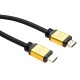 Кабель мультимедийный HDMI to HDMI 1.5 m V2.0 metal Vinga (VCPDCHDMI2VMM1.5BK)