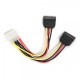 Кабель живлення Molex to 2xSATA power 0.3m Cablexpert (CC-SATA-PSY-0.3M)