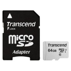 Карта памяти Transcend 64GB microSDXC class 10 UHS-I U1 (TS64GUSD300S-A)