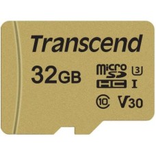 Карта пам'яті Transcend 32GB microSDHC class 10 UHS-I U3 V30 (TS32GUSD500S)