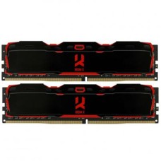 Модуль пам'яті для комп'ютера DDR4 16GB (2x8GB) 3000 MHz Iridium X Black Goodram (IR-X3000D464L16S/16GDC)