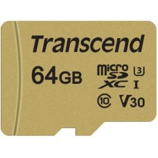 Карта пам'яті Transcend 64GB microSDHC class 10 UHS-I U3 V30 (TS64GUSD500S)