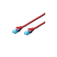 Патч-корд Digitus 1м, cat.5e, UTP, AWG 26/7, red (DK-1511-010/R)