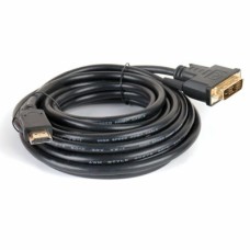 Кабель мультимедийный HDMI to DVI 18+1pin M, 5.0m Gemix (Art.GC 1423)