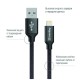 Дата кабель USB 2.0 AM to Lightning 1.0m black ColorWay (CW-CBUL004-BK)