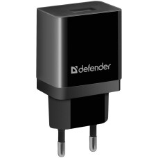 Зарядний пристрій Defender UPA-21 black, 1xUSB, 5V / 2.1A (83577)