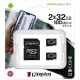 Карта памяти Kingston 2x32GB microSD class 10 U1 V10 A1 Canvas Select Plus (SDCS2/32GB-2P1A)