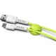 Дата кабель USB 2.0 AM to Type-C 1.0m Soft white/lime Pixus (4897058531169)