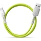 Дата кабель USB 2.0 AM to Type-C 1.0m Soft white/lime Pixus (4897058531169)