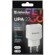 Зарядний пристрій Defender UPA-22 white, 2xUSB, 2.1A (83580)