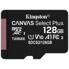 Карта памяти Kingston 128GB microSDXC Class 10 Canvas Select Plus 100R A1 (SDCS2/128GBSP)