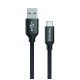 Дата кабель USB 2.0 AM to Type-C 1.0m 2.1А black ColorWay (CW-CBUC003-BK)