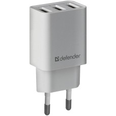 Зарядное устройство Defender UPA-31 white, 3xUSB, 5V / 3.1A (83587)