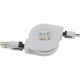 Дата кабель USB 2.0 AM to Micro 5P 1.0m TKX-66 Flat White Toto (F_55655)