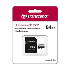 Карта памяти Transcend 64GB microSDXC class 10 UHS-I U1 High Endurance (TS64GUSD350V)