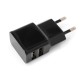 Зарядное устройство Vinga 2 Port USB Wall Charger 2.1A (VCPWCH2USB2ABK)