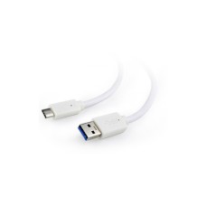 Дата кабель USB 3.0 AM to Type-C 0.1m Cablexpert (CCP-USB3-AMCM-W-0.1M)