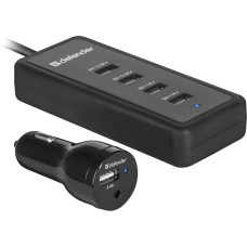 Зарядное устройство Defender ACA-02 авто,5 портов USB, 5V / 9.2A (83568)