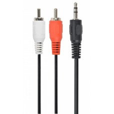 Кабель мультимедийный Jack 3.5mm папа/2RCA папа 1.5m Cablexpert (CCAB-458)