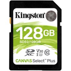 Карта памяти Kingston 128GB SDXC class 10 UHS-I U3 Canvas Select Plus (SDS2/128GB)