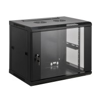 Шкаф настенный Kingda 12U 19" 600x600 RAL9004 (KD-007-6612)