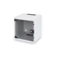 Шкаф настенный Digitus 6U 10" 312x300, glass door, 30kg max, grey (DN-10-05U-1)