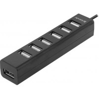 USB Hub Defender Quadro Swift 7-port USB2.0 пасивний, чорний