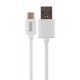 Зарядний пристрій Golf GF-U2 Travel charger + Type-C cable 2USB 2.1A White (F_51757)