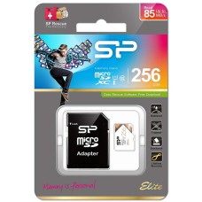 Карта памяти Silicon Power 256Gb microSDXC Class 10 UHS-I U1 Elite + adapter (SP256GBSTXBU1V21SP)