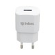 Зарядное устройство Inkax CD-27 Travel charger + Type-C cable 1USB 2.1A White (F_72214)