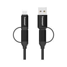 Дата кабель C4N1 4-in-1 USB Type-C Cable 1m Black Tronsmart (250290)