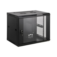 Шафа настінна Kingda 9U 19" 600x450 RAL9004 (KD-007-6409)