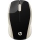 Мишка бездротова HP 200 Silk Gold Wireless Mouse, 3 кн., 1000 dpi, чорно-золотиста