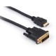 Кабель мультимедійний HDMI to DVI 24+1 1.8m Vinga (VCPHDMIDVI1.8)