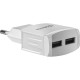 Зарядний пристрій Defender EPA-13 white, 2xUSB, 5V / 2.1A (83841)