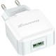 Зарядное устройство Grand-X USB 5V 2,1A White + cable USB -> micro USB, Cu (CH-03UMW)