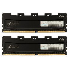 Модуль памяти для компьютера DDR4 16GB (2x8GB) 3200 MHz Kudos Black eXceleram (EKBLACK4163216AD)