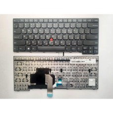 Клавіатура ноутбука Lenovo ThinkPad E450/E450C/E455 черная с черной рамкой ТП UA (A43968)