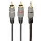 Кабель мультимедійний 3.5 Jack to 2RCA 5.0m Cablexpert (CCA-352-5M)