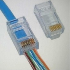 Конектор RJ45 cat.6, наскрізні отвори, 50 шт Merlion (10583)