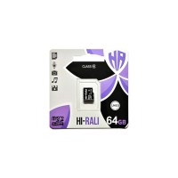 Карта памяти Hi-Rali 64GB microSDXC class 10 UHS-I (HI-64GBSDCL10-00)