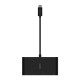 Перехідник Belkin USB-C to Ethernet, HDMI, VGA, USB-A, black (AVC005BTBK)