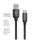 Дата кабель USB 2.0 AM to Micro 5P 2.0m black ColorWay (CW-CBUM009-BK)