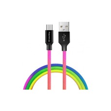 Дата кабель USB 2.0 AM to Micro 5P 1.0m multicolor ColorWay (CW-CBUM017-MC)