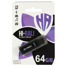 USB флеш накопитель Hi-Rali 64GB Stark Series Black USB 2.0 (HI-64GBSTBK)