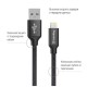 Дата кабель USB 2.0 AM to Lightning 2.0m black ColorWay (CW-CBUL007-BK)