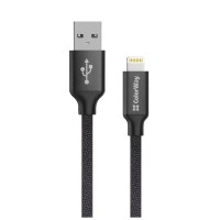 Дата кабель USB 2.0 AM to Lightning 2.0m black ColorWay (CW-CBUL007-BK)