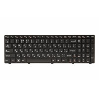 Клавиатура ноутбука PowerPlant Lenovo G580, N580 черный, черный фрейм (KB311071)