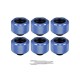 Фитинг для СЖО ThermalTake Pacific C-Pro G1/4 PETG 16mm OD Fitting Kit - Blue (CL-W210-CU00BU-B)