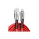 Дата кабель USB 2.0 AM to Micro 5P 1.0m zinc alloy red ColorWay (CW-CBUM011-RD)